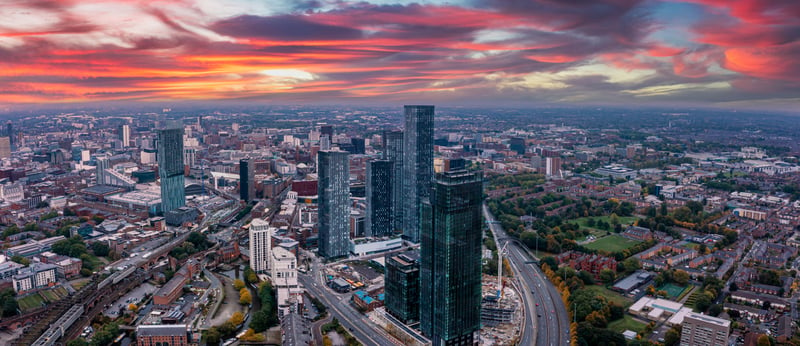 Manchester city skyline